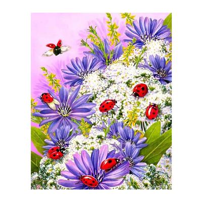 5D-Diamantgemälde zum Selbermachen, Motiv: Blumen, Diamant-Stickerei, Kreuzstich, Heimdekoration, handgefertigte Geschenke