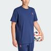 Adidas T Shirts Men's Dark Blue Crew Neck Moderate Straight Fit IM9868