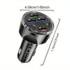 6-Port 100W Car Charger, Multi USB Fast Charging with LED Display