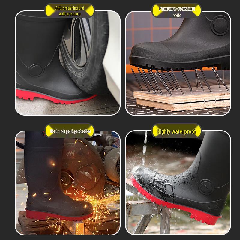 Industrial Safety Waterproof Rubber Rain Boots