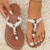 Women's Sandals 2026 New Summer Shoes For Woman Bohemian Style Flat Sandals Summer Slippers Indoor Outdoor Beach Shoes Women