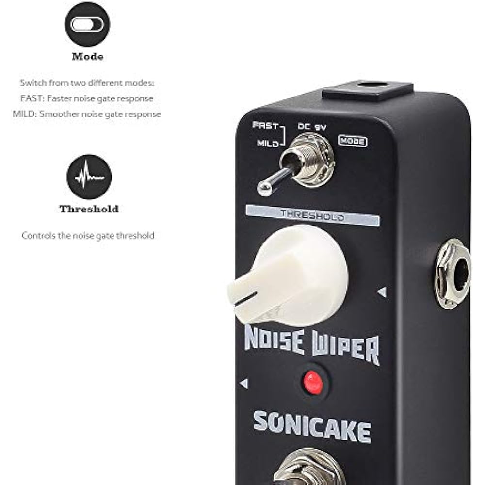 SONICAKE Noise Gate Guitar Effects Pedals Noise Wiper