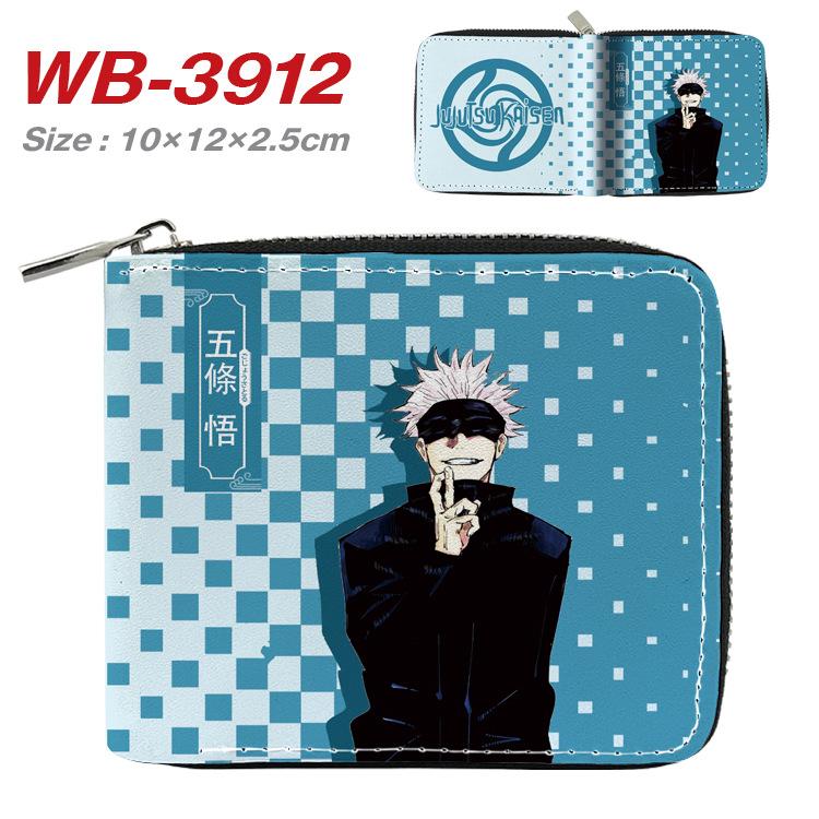Jujutsu Kaisen Short Wallet Anime Cartoon Leather Bifold Card Holder Coin Purse for Students Men Women