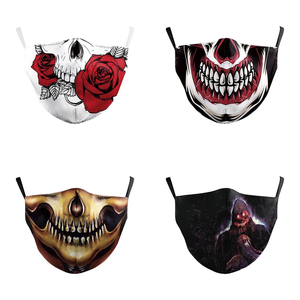 Funny Digital Print Cotton Face Mask Fashion Creative Dustproof Reusable Daily Protective Face Cover