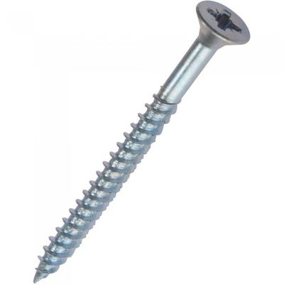 Zinc Plated Flat Wood Screws (Pack of 10)