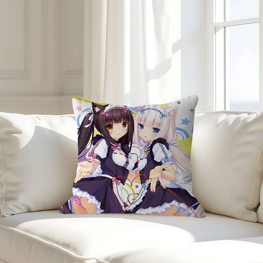 Anime N-Nekoparas Pillowcases Home Bedding Decorative Pillow Cover Wedding Super Soft Pillow Case