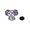 Original Enamel Alloy Brooch Cute Axolotl Flower Animal Pin Badge for Student Backpack Clothes Bag Decoration