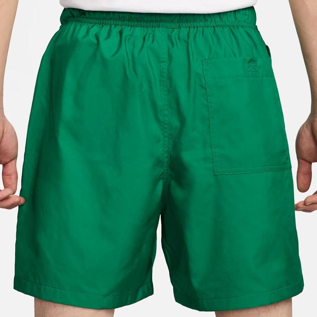 Nike Club Logo Embroidered Drawstring Woven Shorts Men Bottoms Green FN3308-365