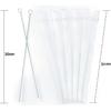 ZYTC Straws for YETI Cup 30-42oz, Reble Clear Transparent Drinking Straws Replacement for YETI Straw Lids, Set of 6 with 2 Cleaning Brushes