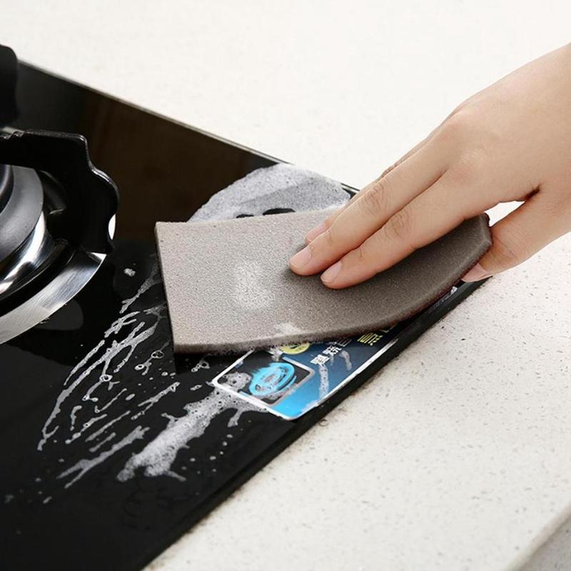 6 stk Emery rengjøringssvamper Scrubbere for kjøkken husholdning hjemmebruk