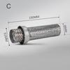 MOKALA SPEED Modified 51mm 60mm Muffler Honeycomb Catalyst Sound Eliminator Motorcycle Exhaust DB Killer