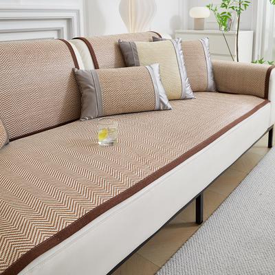 Funda de sofá de verano para el hogar, sensación fresca, antideslizante, Ay Tsao, alfombrilla de ratán, cojín para sofá, funda para sofá