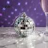 Festival Hanging Ornaments for Holidays 6 Pcs Mini Silver Disco Balls, Mirror Ball Ornaments, Reflective Balls Party Decorations Decoration with