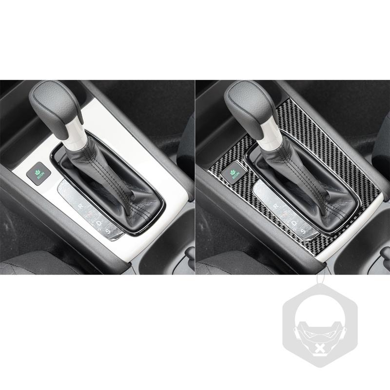 Real Carbon Fiber Car Accessories Gear Shift Panel Decorative Trim Cover Soft Sticker For Honda Fit /Jazz GR9  2024 2025