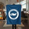 1PC Brighton Print Flannel Blanket, High quality All Seasons, Home Decor, Warmth and Comfort, Perfect for Christmas Gifts