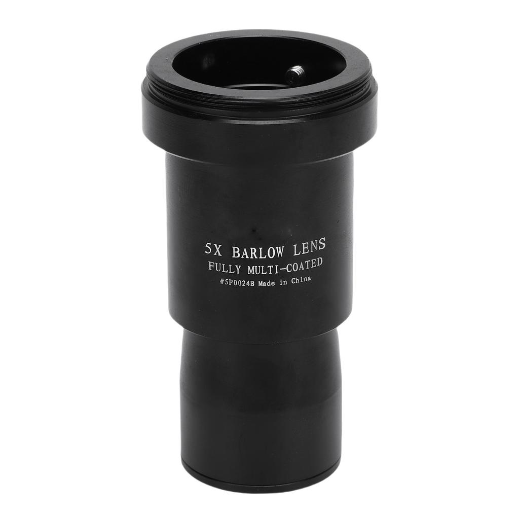 1,25 Zoll 5x Barlowlinse Optisches Glas Vollmetall Barlowlinse für Astronomisches Teleskop Zubehör