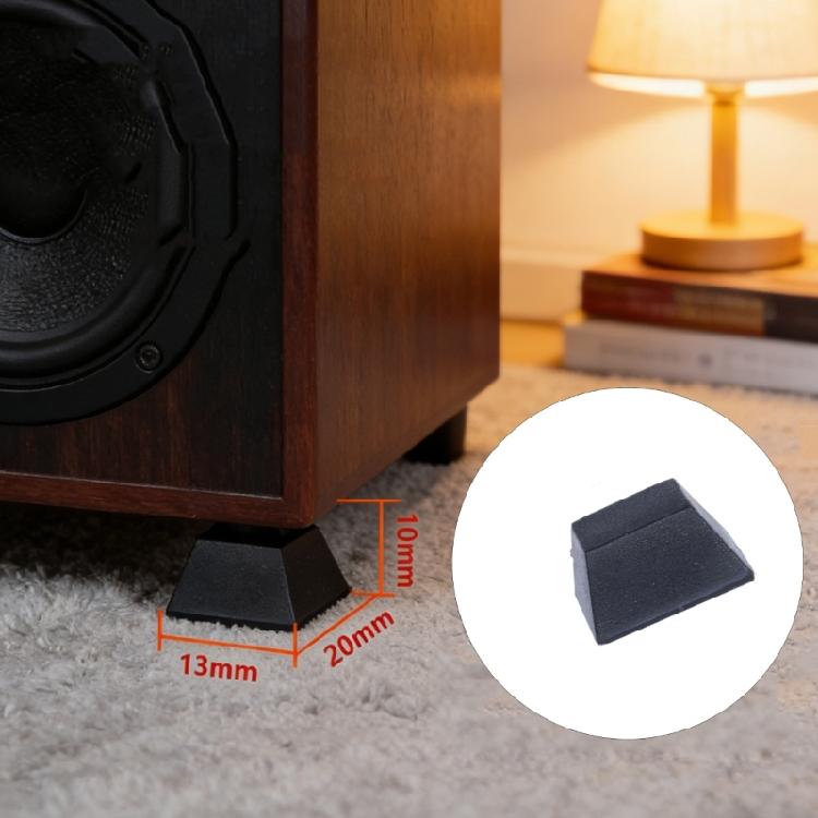 8 Units Lightweight Rubber Support Bases For Desktop PC Tower And sound Device Stability