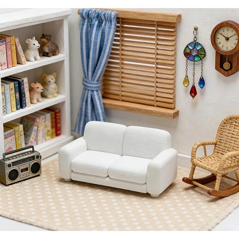 Cute Tiny Sofa Dollhouse Accessory Mini Home Decor