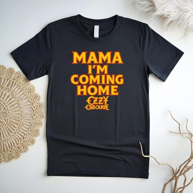 Ozzy Osbourne Mama I M Coming Home T-Shirt, Dark Music Band Shirt, Gift Unisex T-Shirt XXXL