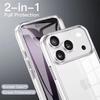 360 Full Body Front Back Clear Protective Phone Case For iPhone 17 Air 16E 16 15 14 11 12 13 Pro Max Plus PC+TPU Bumper Cover