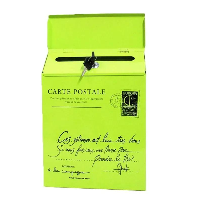 NEW 2025 Vintage Wall Mount Mailbox Mail Retro Postal Letter Newspaper Box Waterproof Mailboxes Garden Decoration Versieringen Voor Feest