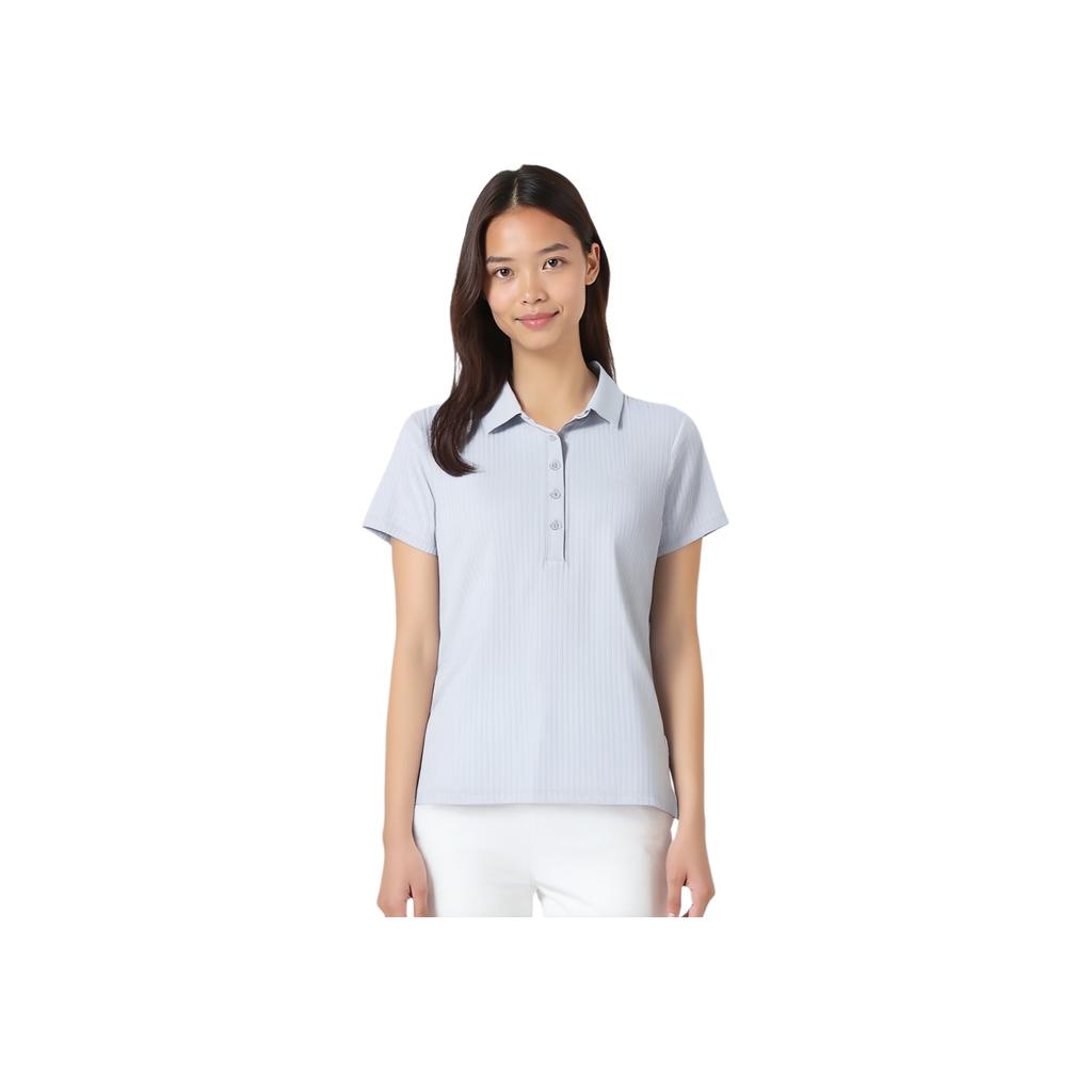 adidas Kühles Gefühl Gerade geschnittenes Atmungsaktives Polohemd Damen Oberteile Hellblau JD5274
