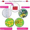 5D DIY Diamond Art Colored Pattern Wood Case Partial Drill Rhinestones Decorative Storage Box Wooden Crystal Storage Handbag Kit