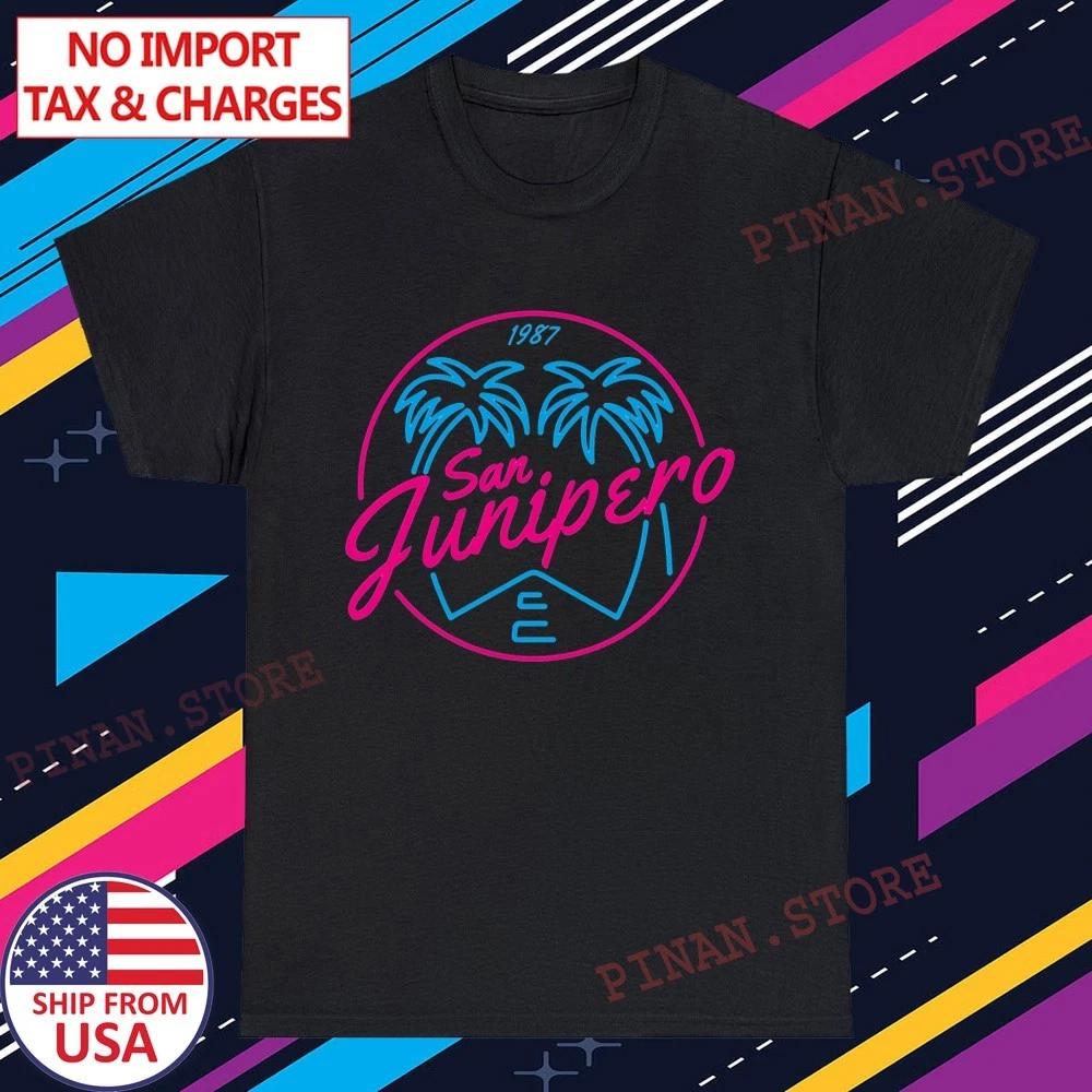 

Black Mirror San Junipero Neon Movie TV Show Men s Black Size S-5XL XL