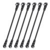 6PCS Guitar Effect Pedal Cables 6.35mm Elbow Right Angle Connector Head 6in Length