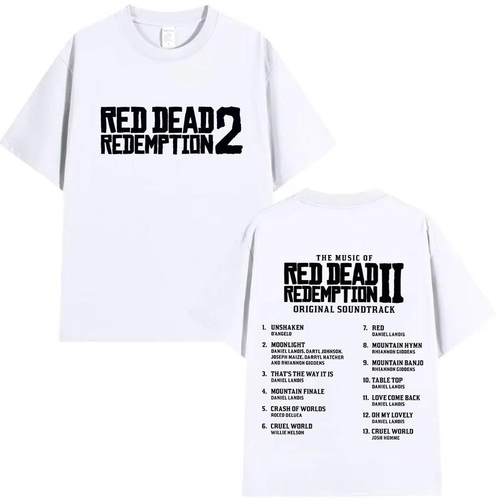 Tricoul grafic Red Dead Redemption 2 pentru bărbați și femei este un bestseller în vara 2025. Top de vară cu imprimeu, 100% bumbac pur