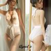 Sexy Lingerie Inner Underwear Nightwear One Piece Setup X034 [Agnel x] See-Through Women's (White, XL)