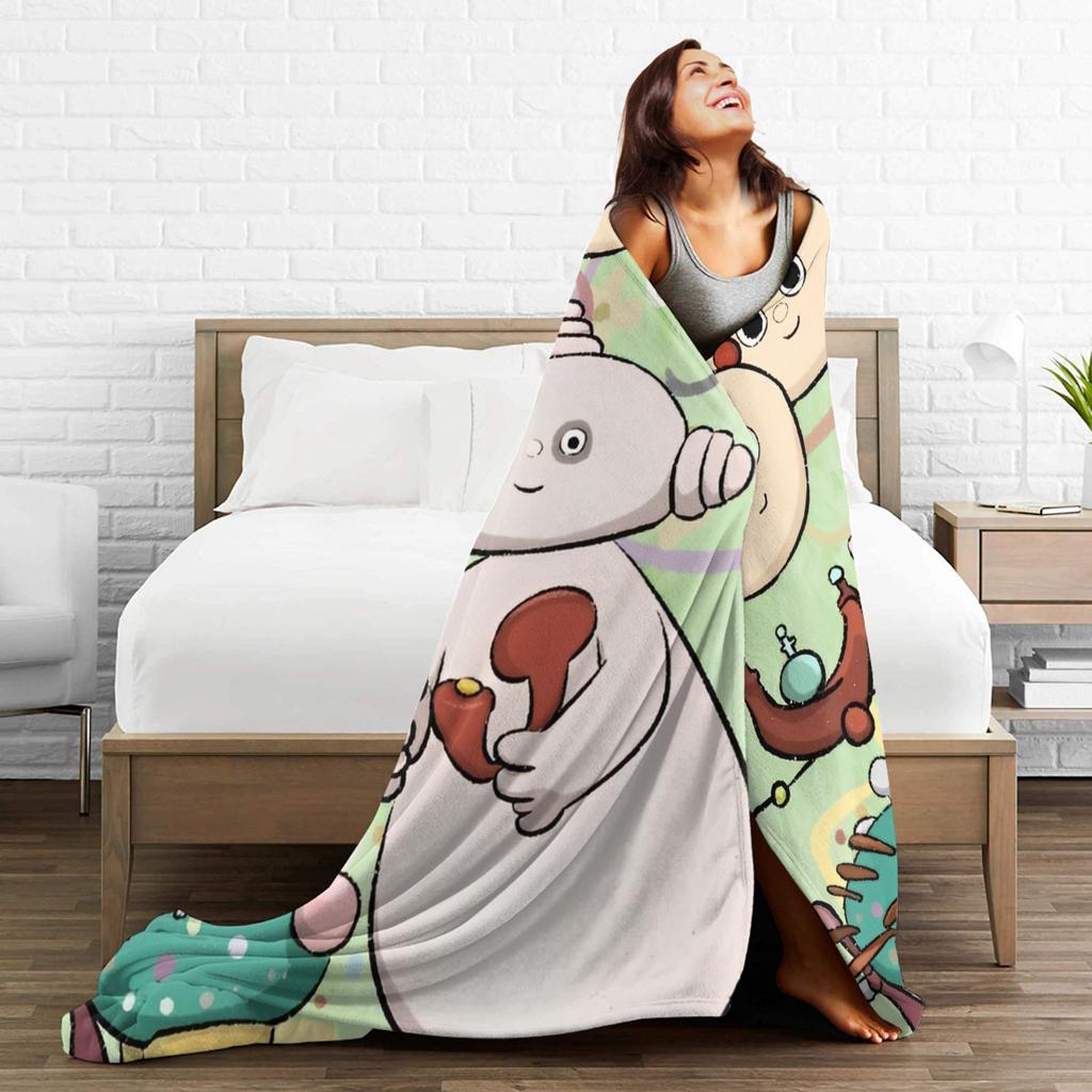 Makka Pakka In the Night Garden Blanket Airplane Travel Flannel Throw Blanket For Couch Chair Warm Soft Design Quality Bedspread