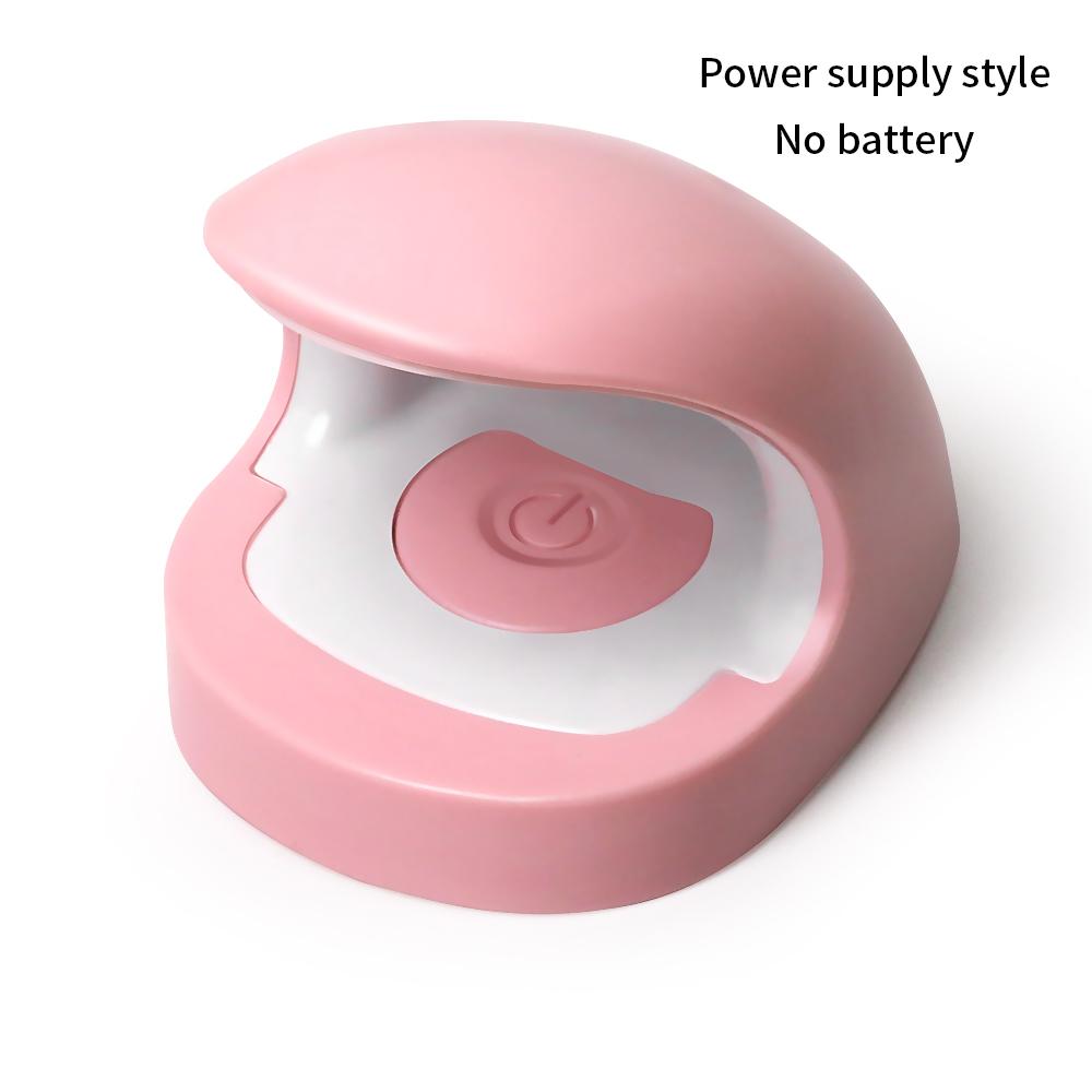 

Мини-портативная дорожная сушилка для ногтей УФ-светодиодная лампа Usb быстроотверждаемая лампа для сушки гель-лака для дизайна ногтей фототерапевтические станки USB розовый