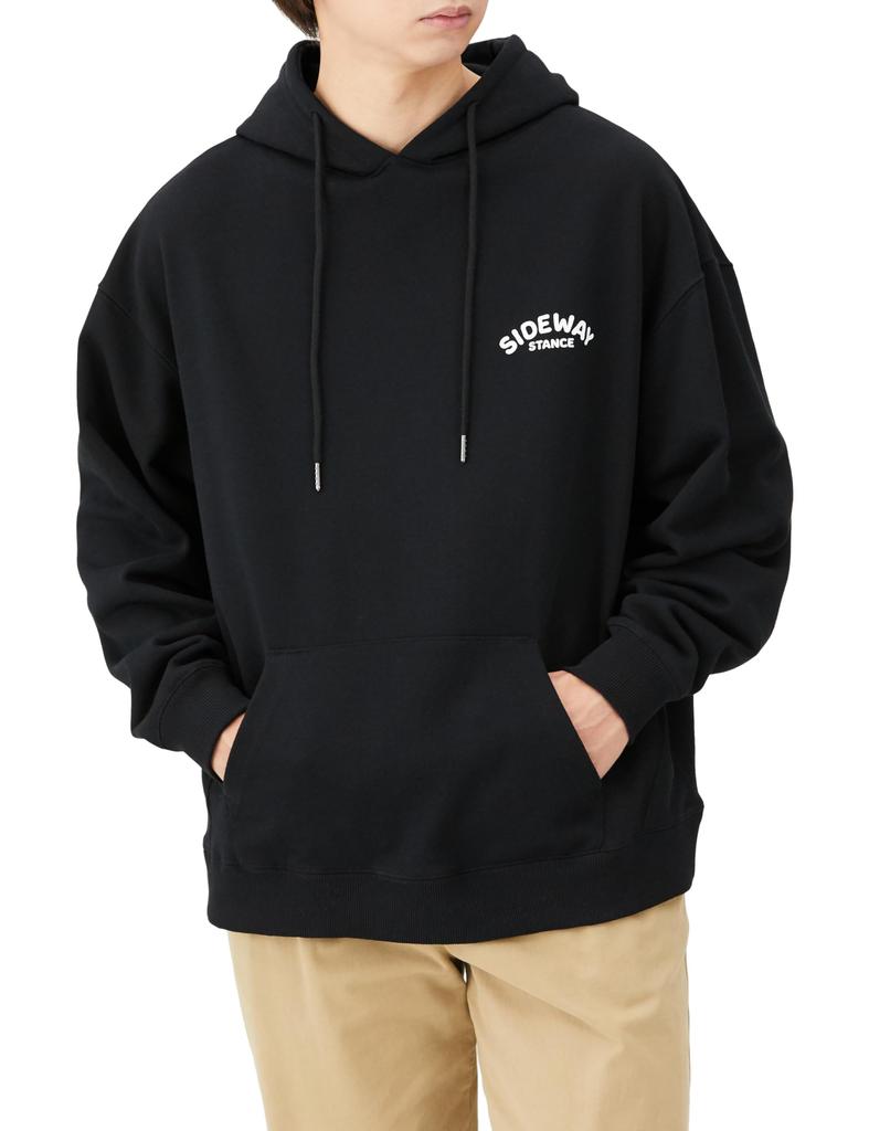 IMPROVES SIDEWAYSTANCE Men's Pullover Fleece Hoodie, Black, 70175