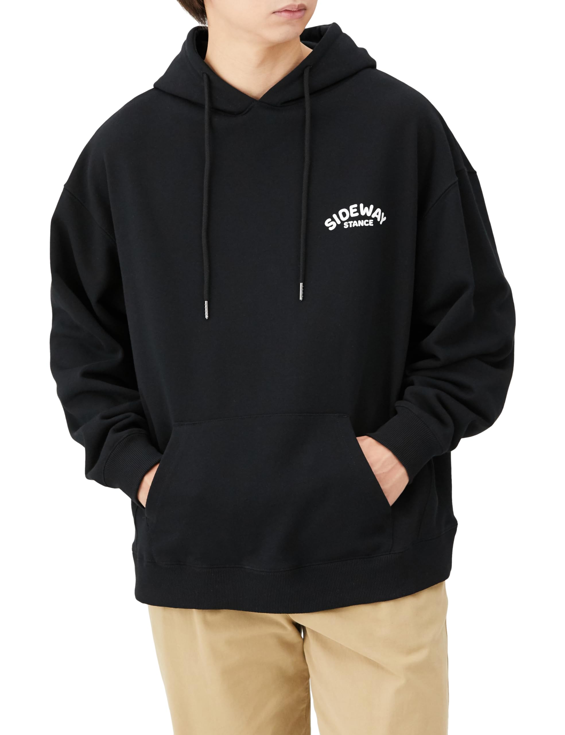 

IMPROVES SIDEWAYSTANCE Men s Pullover Fleece Hoodie, Black, 70175