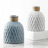 Nordic Ceramic Vase with Hemp Rope – Decorative Bottle for Living Room & Office