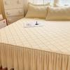 Solid Anti Slip Cotton Bed Skirt Modern Minimalist Fitted Sheets Bed Covers Large Skirt Skin Friendly Bedspread