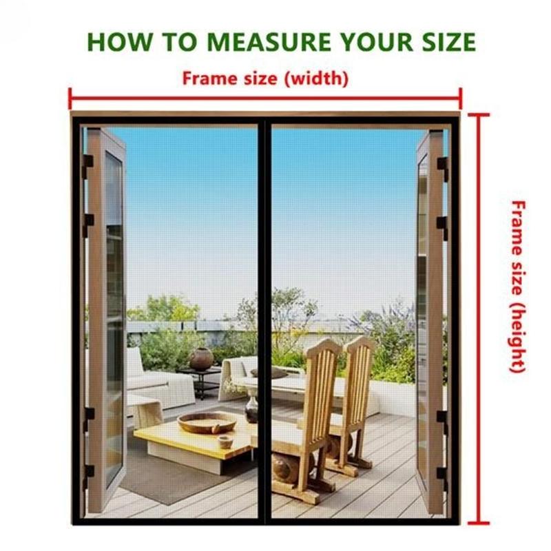 New Summer Magnetic Mosquito Net Door 100*210 Cms Window Curtains Automatic Closing Curtain Shades Screen Home Textile Garden