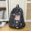 Korean Schoolbag Junior High School Girls Ins Fresh Stars High Value Backpack High School Students Large Capacity Lightweight Backpack