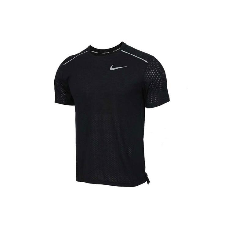 Nike Dri-FIT Sports Training Running Quick Dry Short Sleeve Black Men s CT7750-010 M