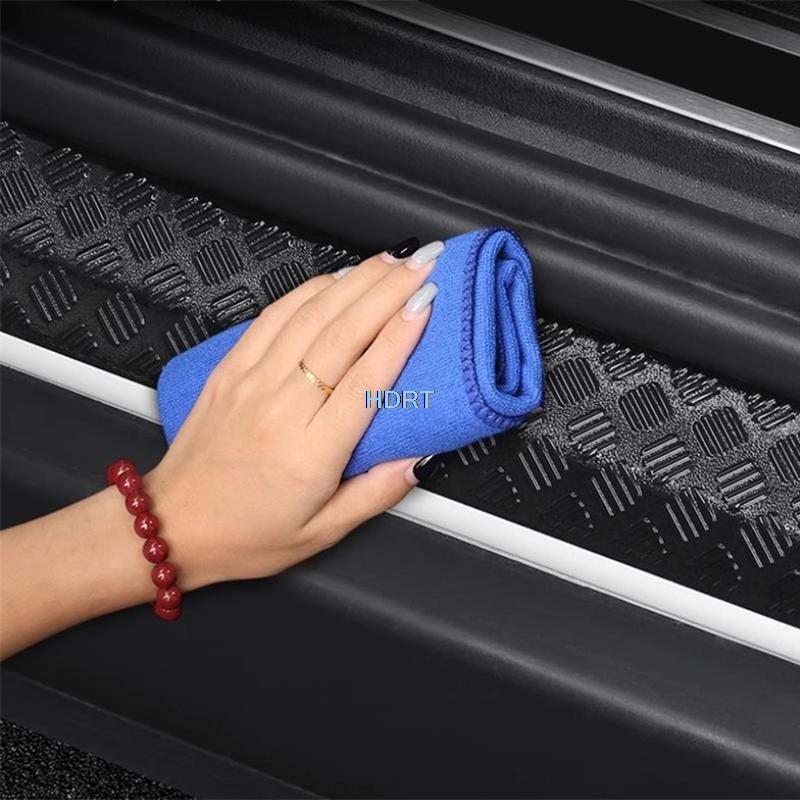 For Land Rover Defender 90/110/130 2020 + Car Styling Door Sill Threshold Scuff Welcome Pedal Cover Accessories Exterior Sticker