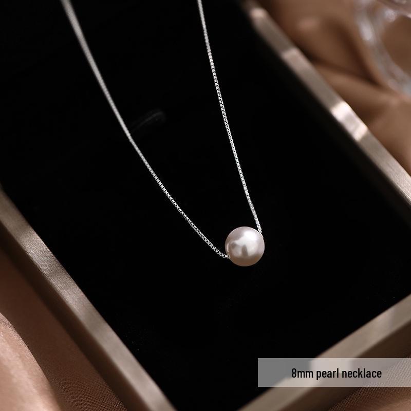 

2022 Новая Мода 925 Стерлинговое Серебро Бусины Нишевое Ожерелье-Ключица для Женщин 925 Silver