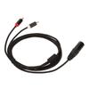 XLR Male To 2 RCA Cable HiFi Clear Signal Lossless XLR Y Splitter Cord for Mixer Active Speaker Microphone 2m   6.6ft