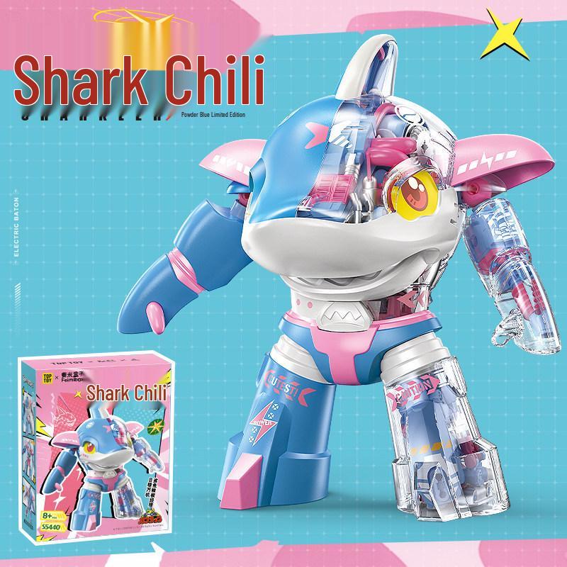 TOPTOY B-Fighter Kabuto Акула Синий Вариант Злодей Строительные Блоки (Ограниченный выпуск) - Новогодний подарок для мальчика