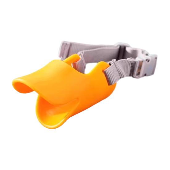 Duck Bill Dog Muzzle Anti Bite Soft Silicone Dog Mouth Cover with Adjustable Strap Puppy Muzzle To Prevent Barking Biting