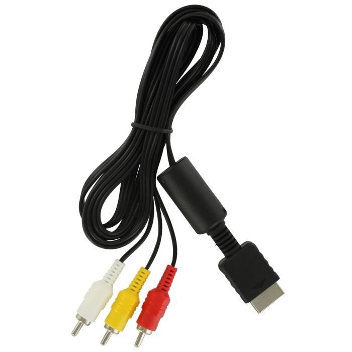 ZedLabz kompozit AV-RCA kábel Sony PlayStation 1, 2 és 3 konzolokhoz (PS1, PS2, PS3)