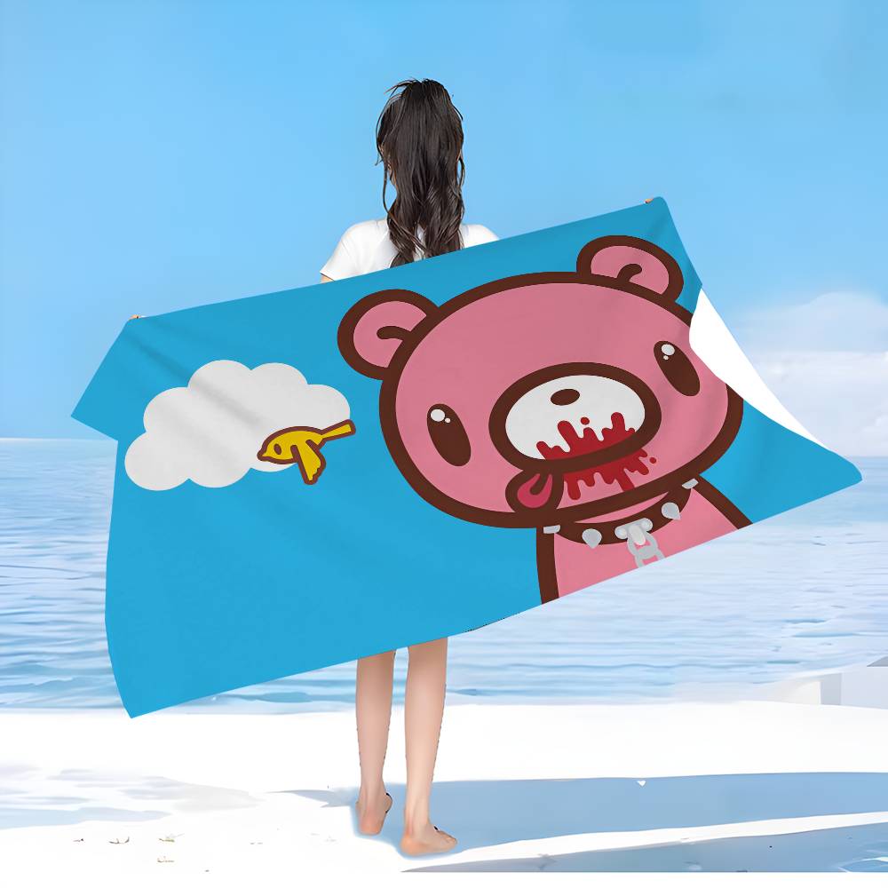 Trendy Image IP G-gloomy Bear Anime Beach Swimming Towel Soft Absorbent Washcloth Children's Gifts For Kids Travel Camping Gym