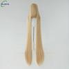 700g Alta Qualità 59" 150cm Lunga Dritta Parrucca Cosplay Con Frangia Biondo Marrone Rosso Verde Blu Resistente al Calore Colori Capelli Parrucche Anime