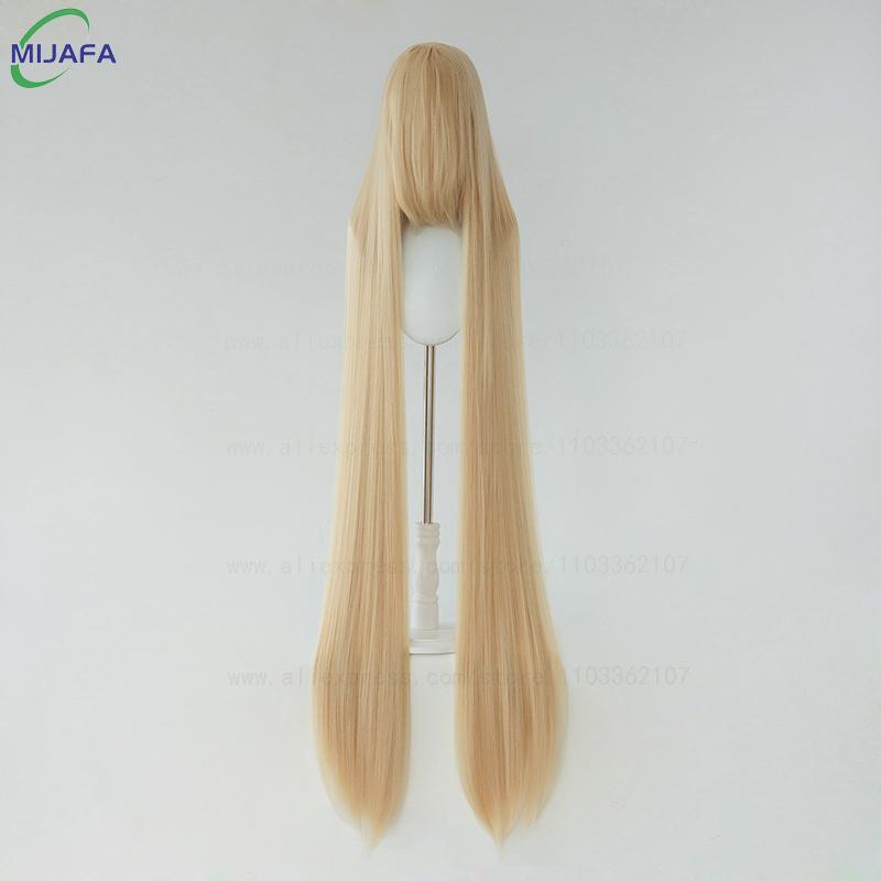 700g Alta Qualità 59" 150cm Lunga Dritta Parrucca Cosplay Con Frangia Biondo Marrone Rosso Verde Blu Resistente al Calore Colori Capelli Parrucche Anime