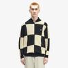 Fred Perry [sport] Textured Checkerboard Cardigan   Black Afpm2438554 102